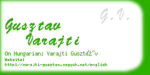 gusztav varajti business card